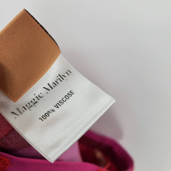 Maggie Marilyn Endless Optimist Pink and Red Striped Women's Trousers pants 2 - Picture 11 of 12